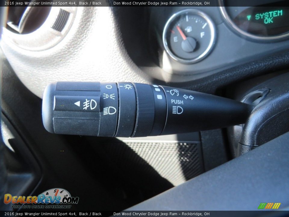 2016 Jeep Wrangler Unlimited Sport 4x4 Black / Black Photo #23