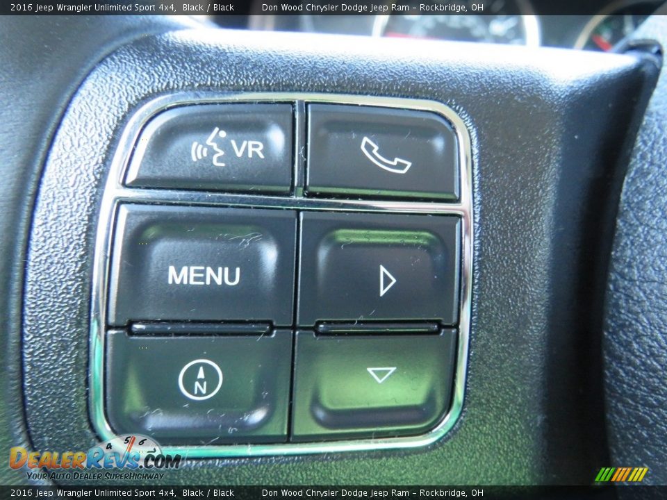 2016 Jeep Wrangler Unlimited Sport 4x4 Black / Black Photo #24