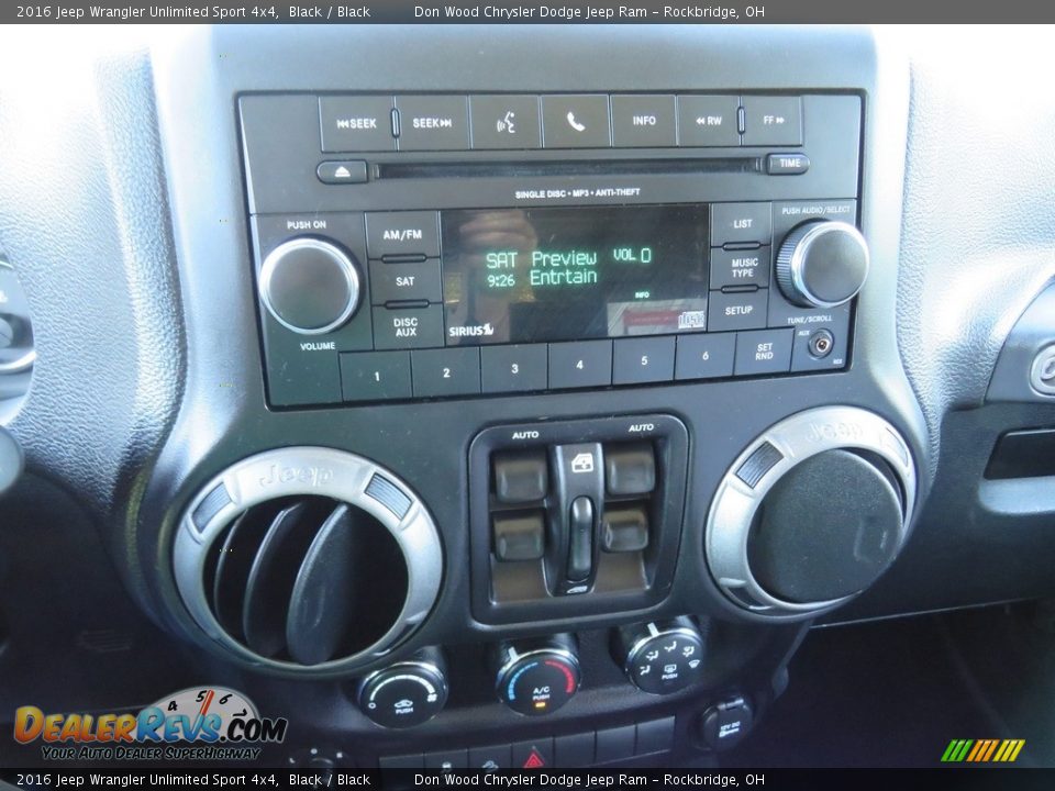 2016 Jeep Wrangler Unlimited Sport 4x4 Black / Black Photo #27