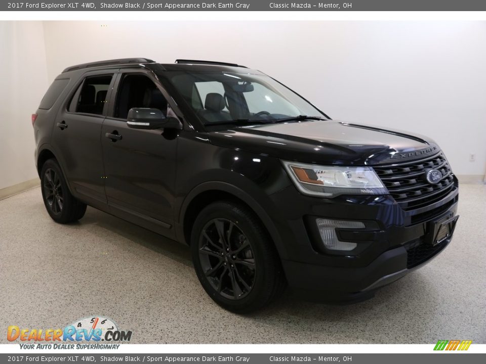 2017 Ford Explorer XLT 4WD Shadow Black / Sport Appearance Dark Earth Gray Photo #1