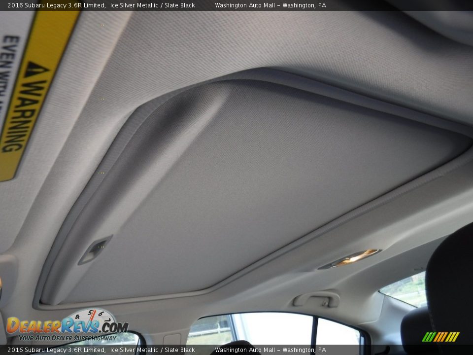 2016 Subaru Legacy 3.6R Limited Ice Silver Metallic / Slate Black Photo #10