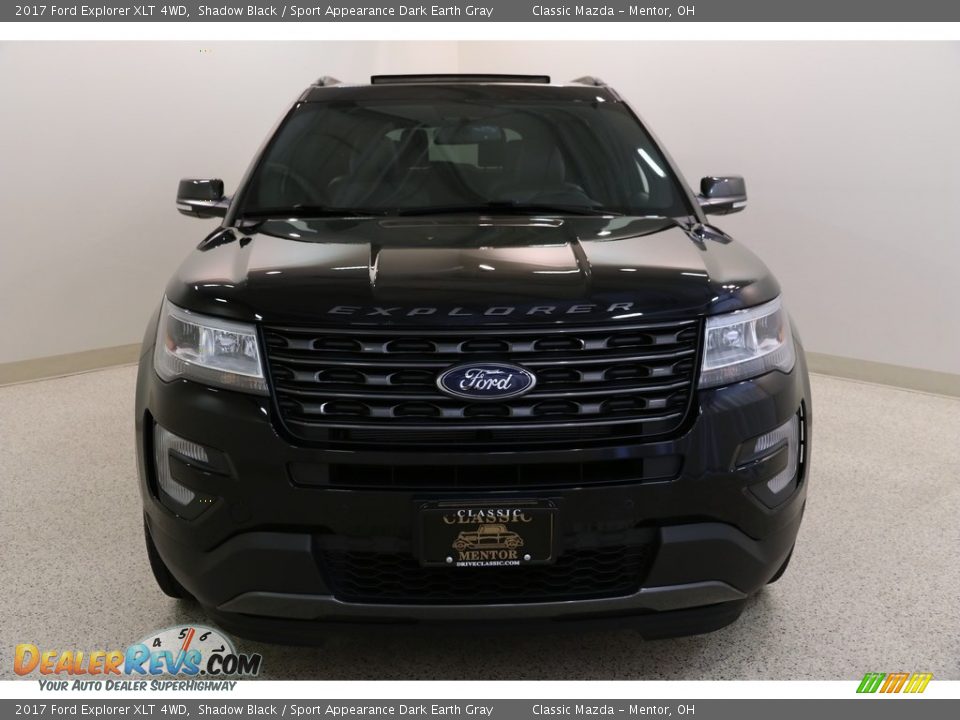 2017 Ford Explorer XLT 4WD Shadow Black / Sport Appearance Dark Earth Gray Photo #2