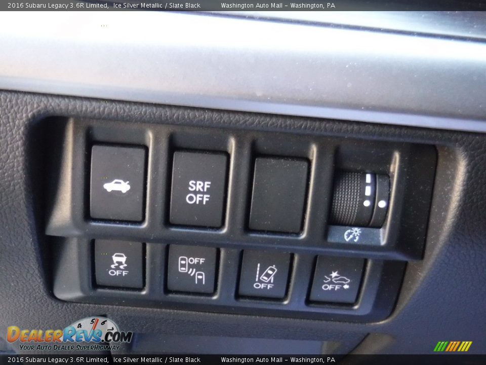 2016 Subaru Legacy 3.6R Limited Ice Silver Metallic / Slate Black Photo #12