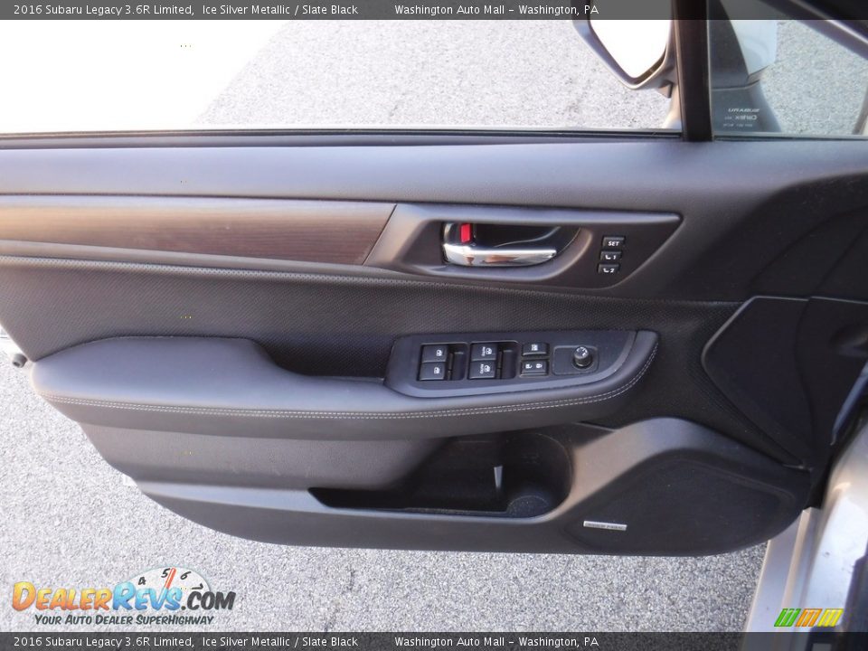 2016 Subaru Legacy 3.6R Limited Ice Silver Metallic / Slate Black Photo #13