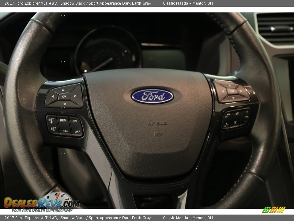 2017 Ford Explorer XLT 4WD Shadow Black / Sport Appearance Dark Earth Gray Photo #7