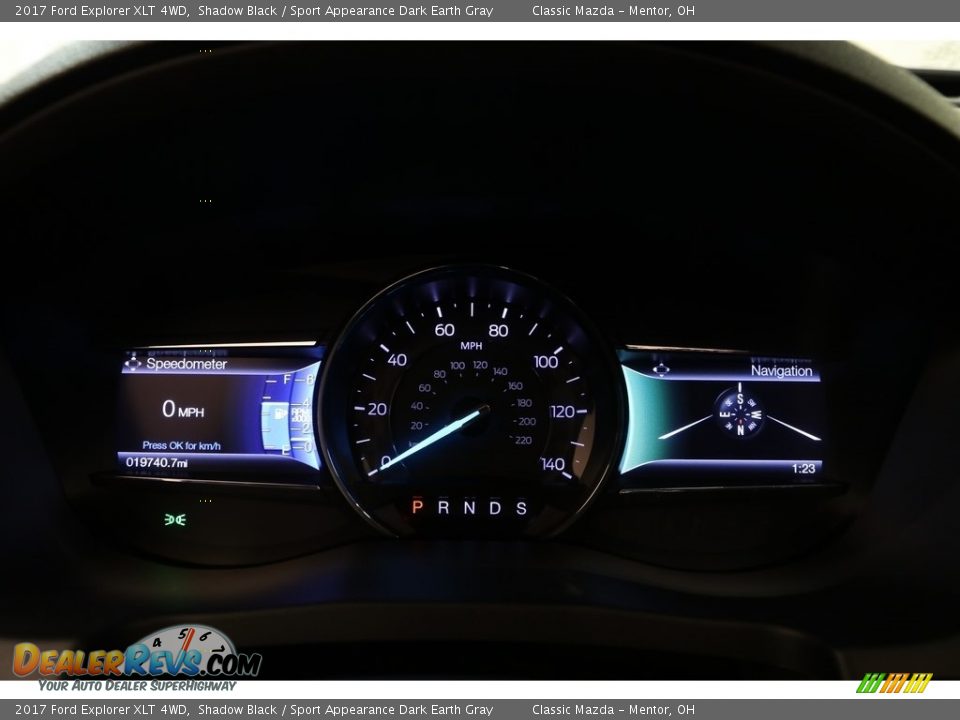 2017 Ford Explorer XLT 4WD Shadow Black / Sport Appearance Dark Earth Gray Photo #8