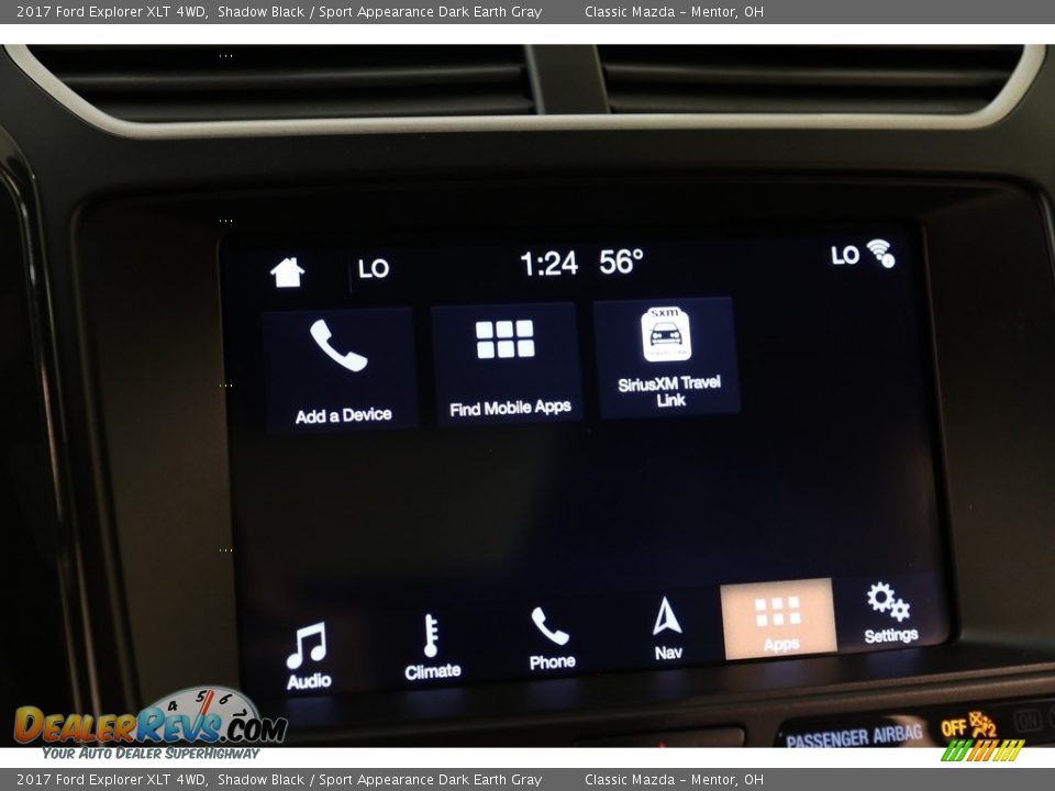 2017 Ford Explorer XLT 4WD Shadow Black / Sport Appearance Dark Earth Gray Photo #12
