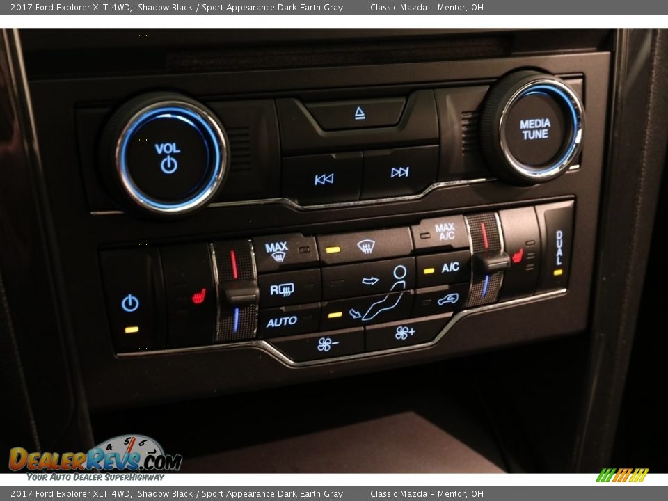 2017 Ford Explorer XLT 4WD Shadow Black / Sport Appearance Dark Earth Gray Photo #14