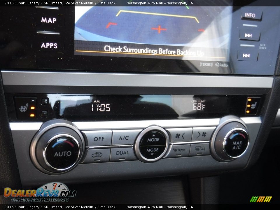 2016 Subaru Legacy 3.6R Limited Ice Silver Metallic / Slate Black Photo #21