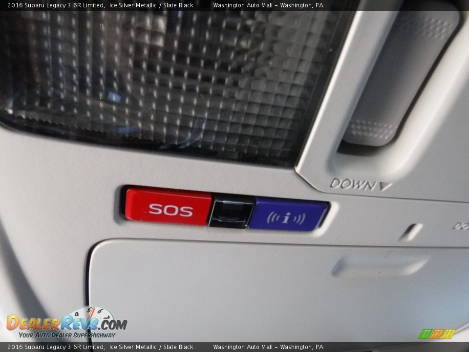 2016 Subaru Legacy 3.6R Limited Ice Silver Metallic / Slate Black Photo #25