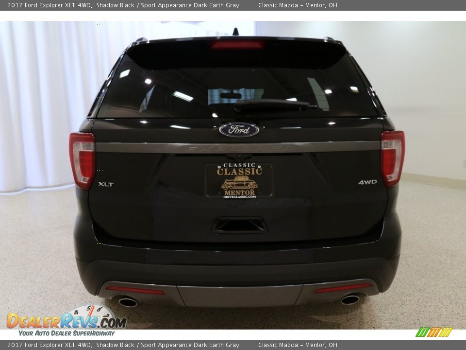 2017 Ford Explorer XLT 4WD Shadow Black / Sport Appearance Dark Earth Gray Photo #21