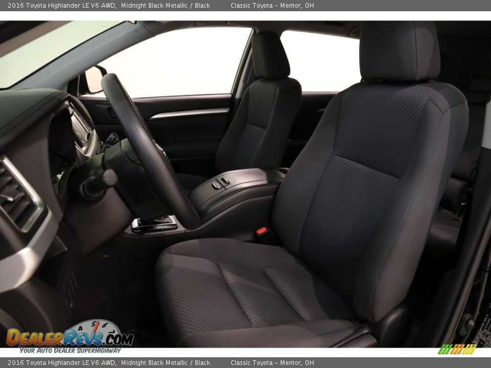 2016 Toyota Highlander LE V6 AWD Midnight Black Metallic / Black Photo #5