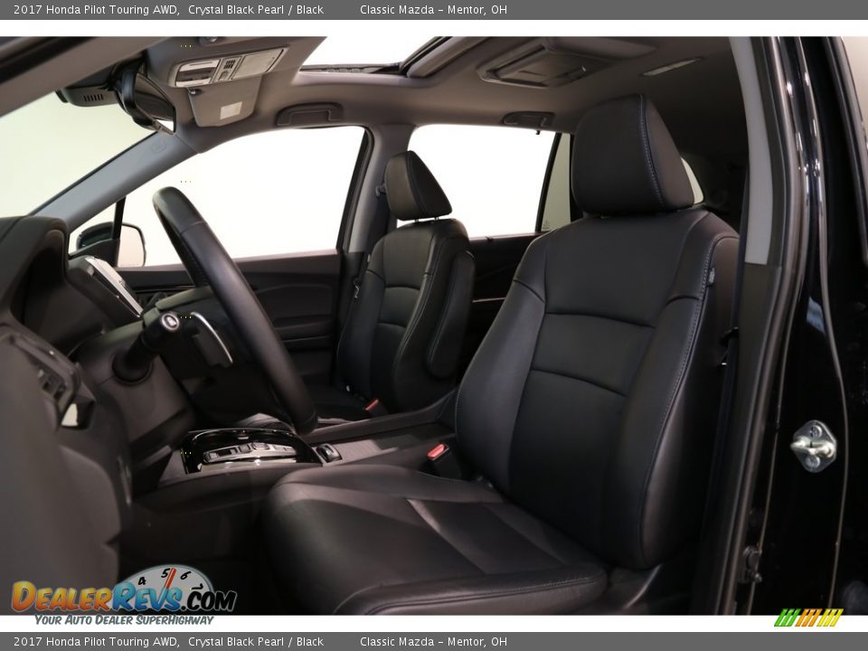 2017 Honda Pilot Touring AWD Crystal Black Pearl / Black Photo #6