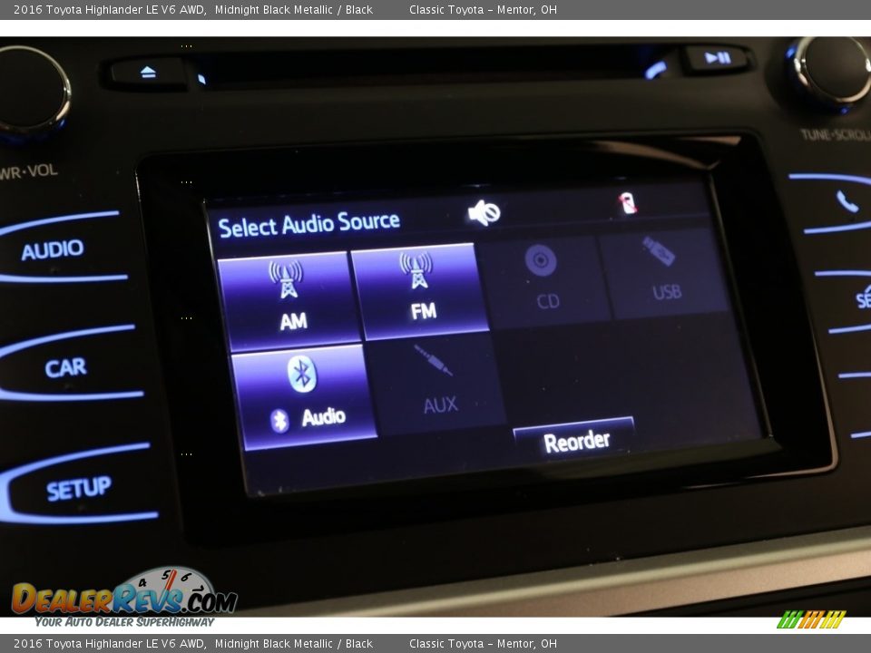 2016 Toyota Highlander LE V6 AWD Midnight Black Metallic / Black Photo #10