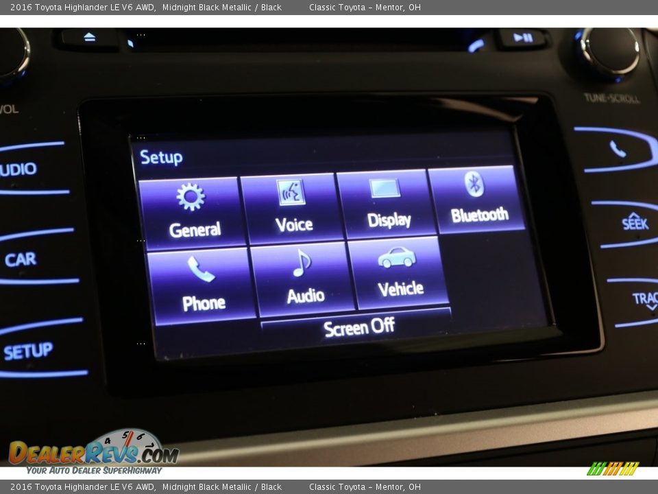 2016 Toyota Highlander LE V6 AWD Midnight Black Metallic / Black Photo #11