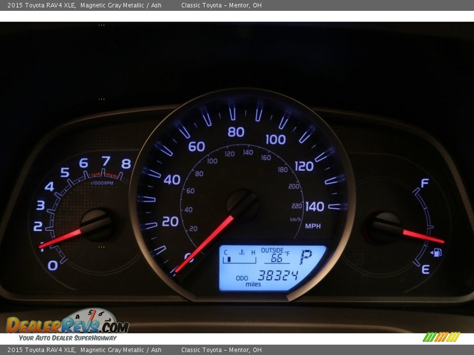 2015 Toyota RAV4 XLE Magnetic Gray Metallic / Ash Photo #7