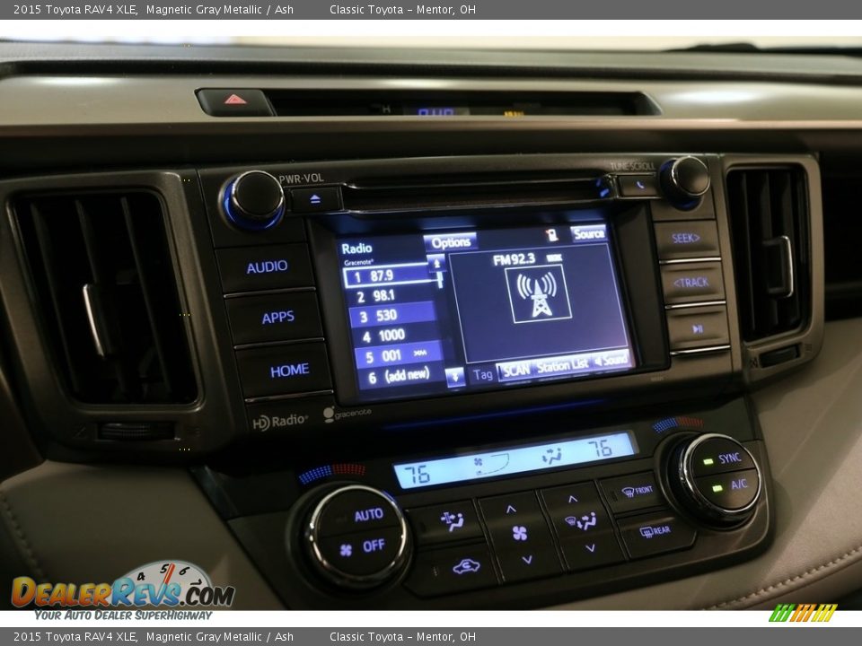 2015 Toyota RAV4 XLE Magnetic Gray Metallic / Ash Photo #8
