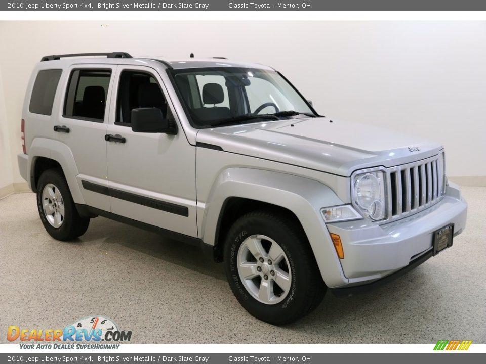 2010 Jeep Liberty Sport 4x4 Bright Silver Metallic / Dark Slate Gray Photo #1
