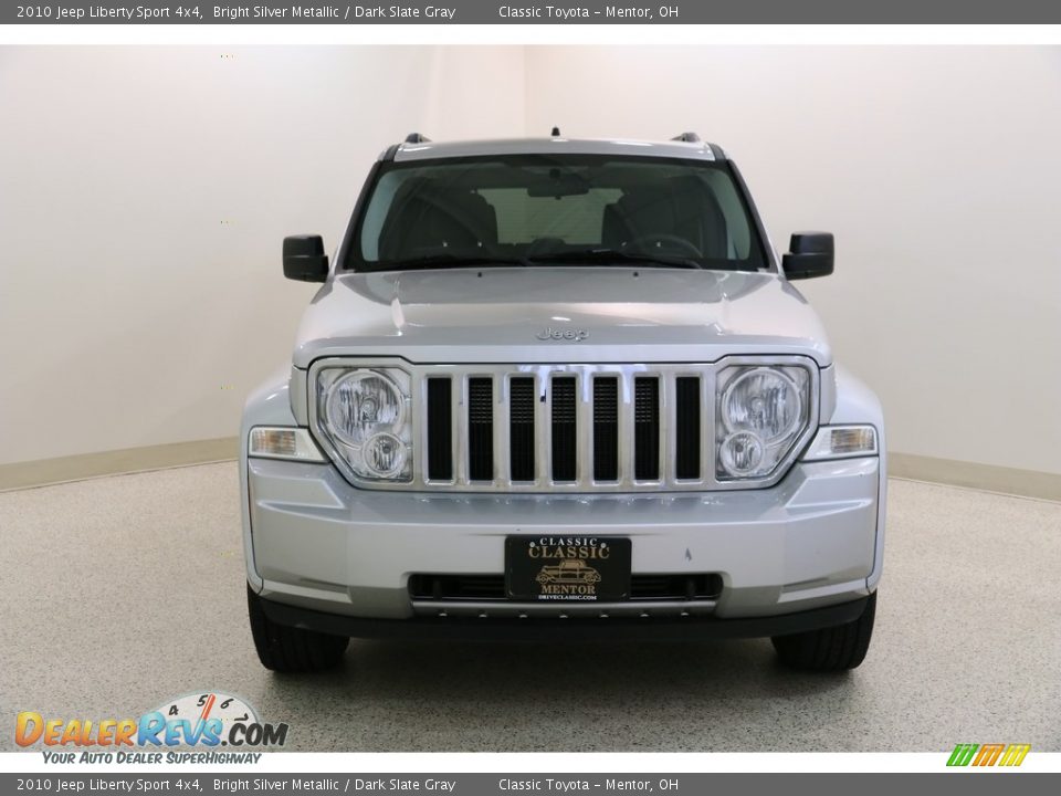 2010 Jeep Liberty Sport 4x4 Bright Silver Metallic / Dark Slate Gray Photo #2