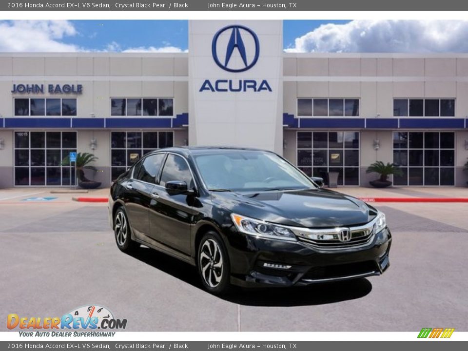2016 Honda Accord EX-L V6 Sedan Crystal Black Pearl / Black Photo #1