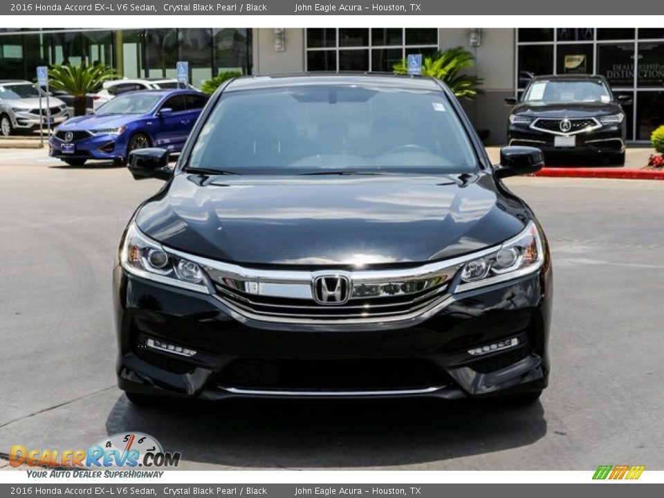 2016 Honda Accord EX-L V6 Sedan Crystal Black Pearl / Black Photo #2
