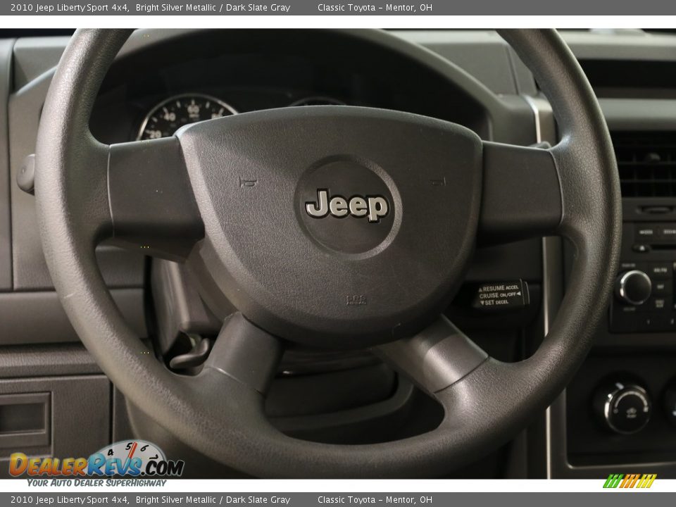 2010 Jeep Liberty Sport 4x4 Bright Silver Metallic / Dark Slate Gray Photo #7