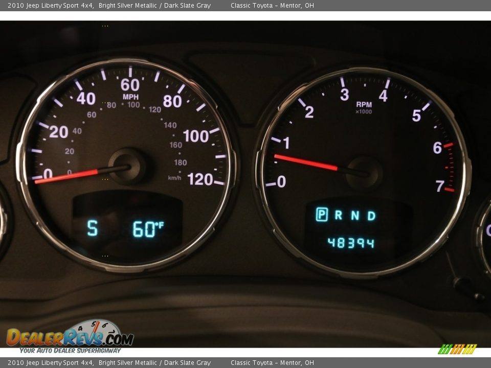 2010 Jeep Liberty Sport 4x4 Bright Silver Metallic / Dark Slate Gray Photo #8