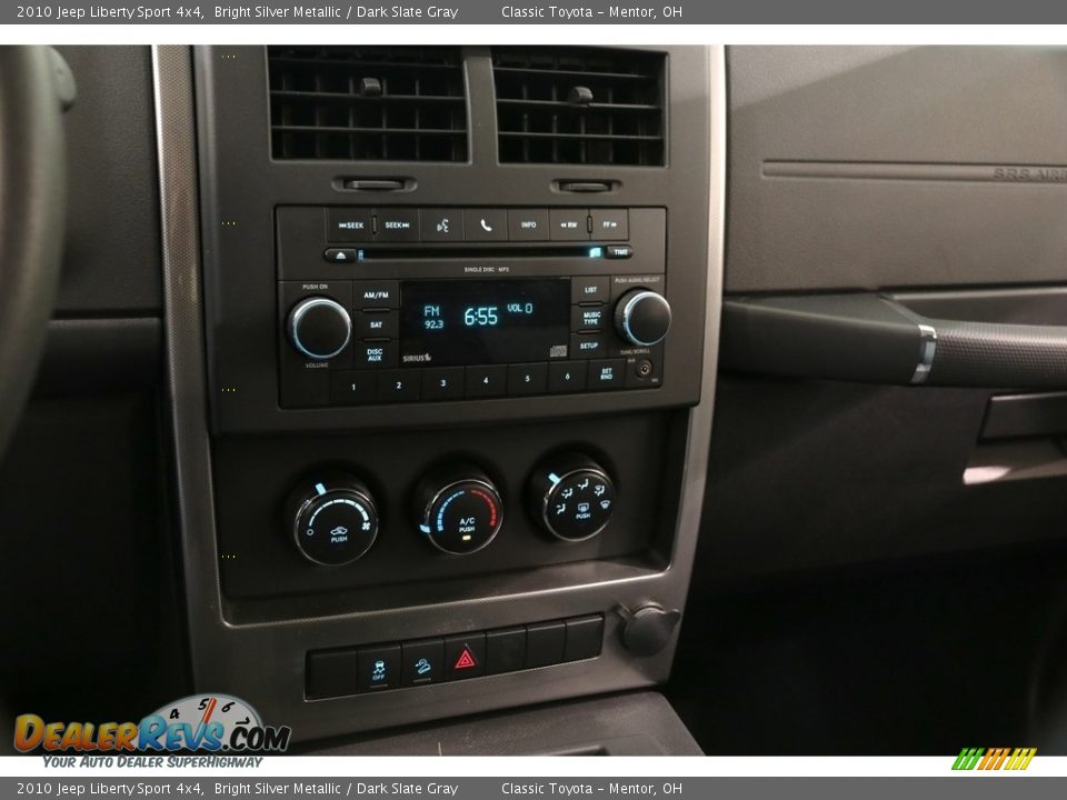 2010 Jeep Liberty Sport 4x4 Bright Silver Metallic / Dark Slate Gray Photo #9
