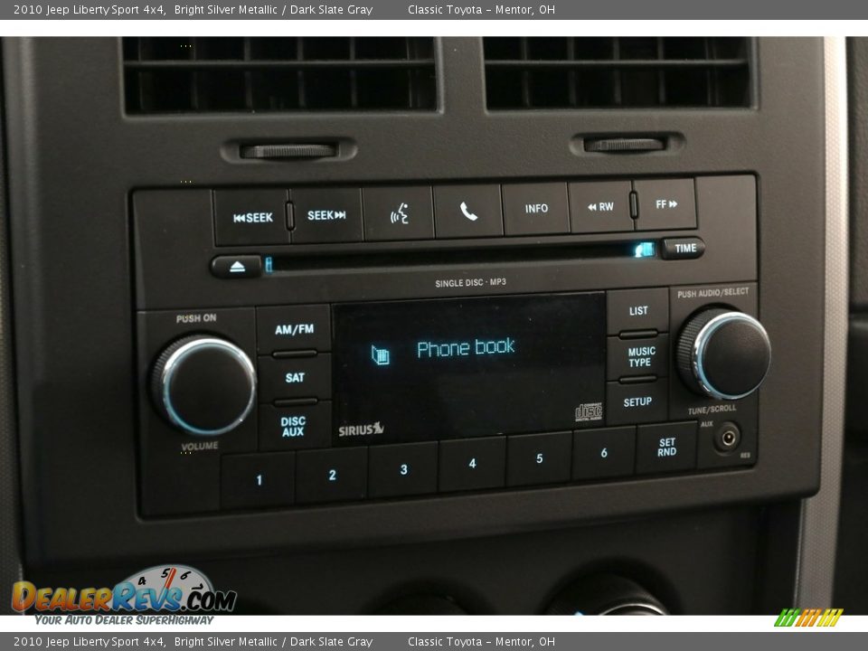 2010 Jeep Liberty Sport 4x4 Bright Silver Metallic / Dark Slate Gray Photo #10