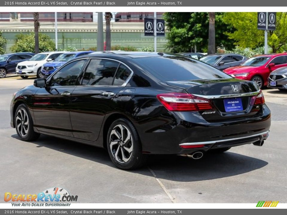 2016 Honda Accord EX-L V6 Sedan Crystal Black Pearl / Black Photo #5