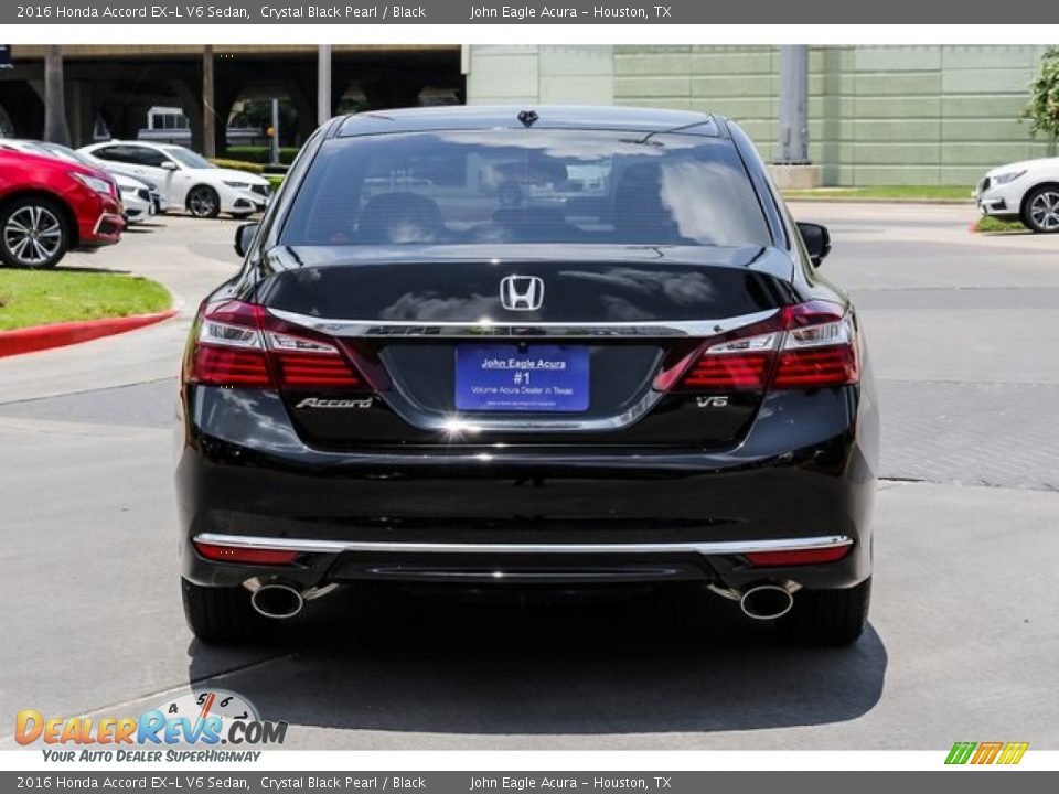 2016 Honda Accord EX-L V6 Sedan Crystal Black Pearl / Black Photo #6