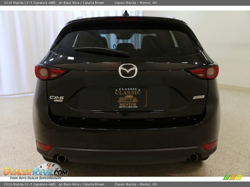 2019 Mazda CX-5 Signature AWD Jet Black Mica / Caturra Brown Photo #18