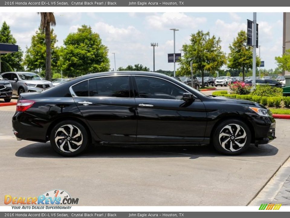 2016 Honda Accord EX-L V6 Sedan Crystal Black Pearl / Black Photo #8