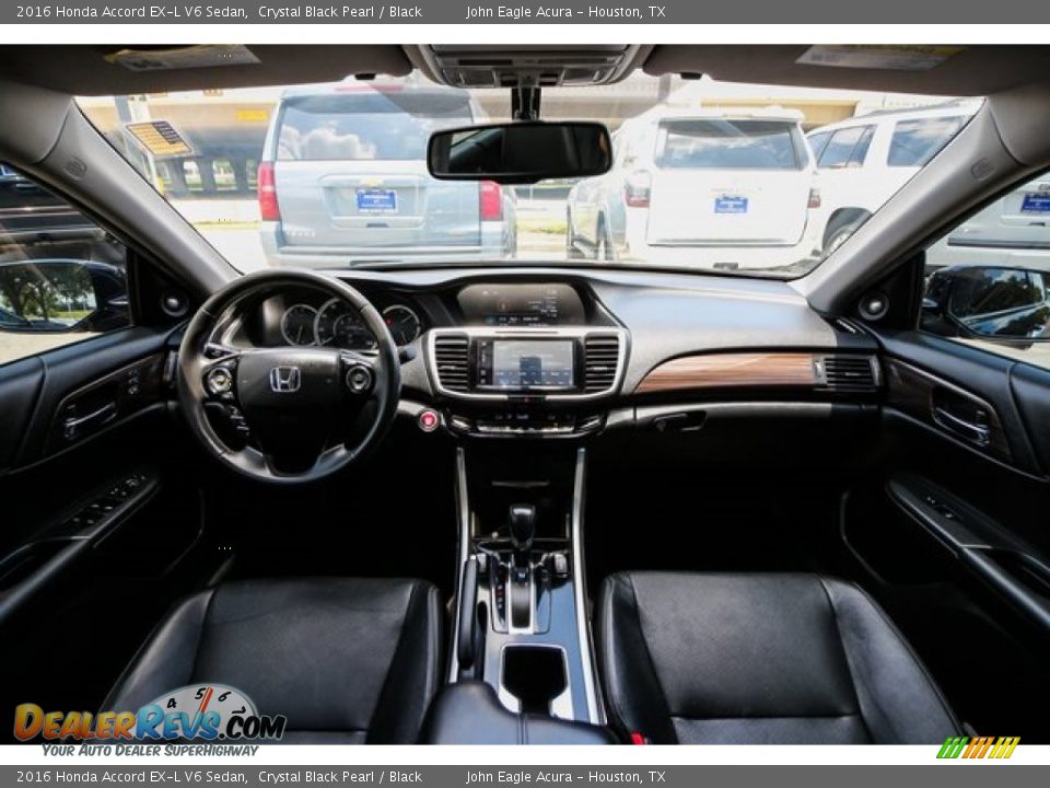 2016 Honda Accord EX-L V6 Sedan Crystal Black Pearl / Black Photo #9