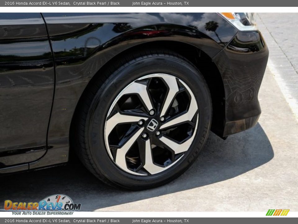 2016 Honda Accord EX-L V6 Sedan Crystal Black Pearl / Black Photo #11