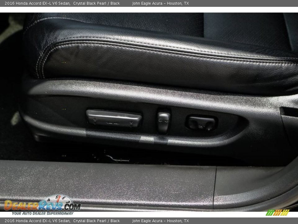 2016 Honda Accord EX-L V6 Sedan Crystal Black Pearl / Black Photo #16