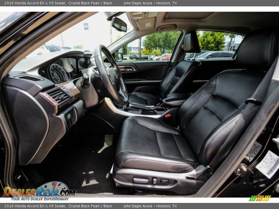 2016 Honda Accord EX-L V6 Sedan Crystal Black Pearl / Black Photo #19