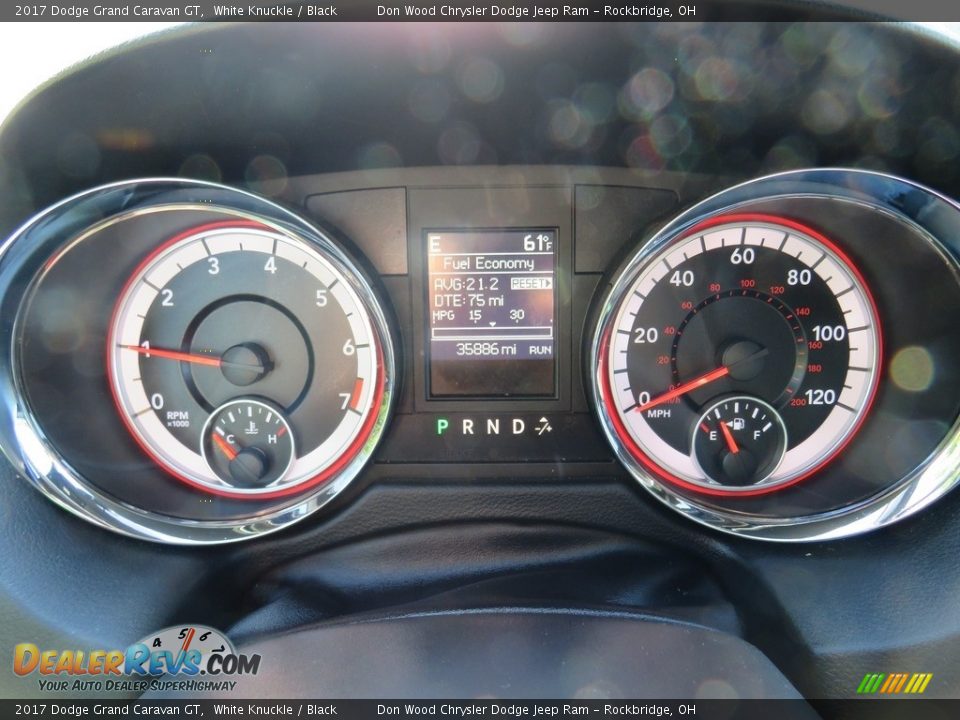 2017 Dodge Grand Caravan GT White Knuckle / Black Photo #24