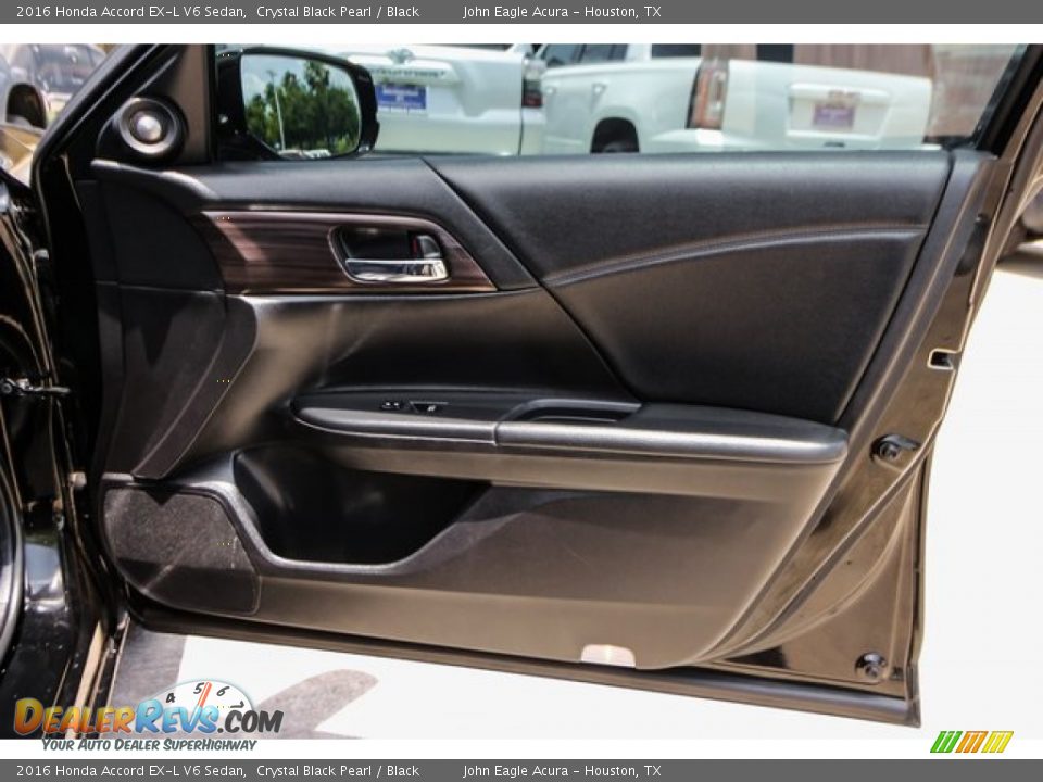 2016 Honda Accord EX-L V6 Sedan Crystal Black Pearl / Black Photo #25