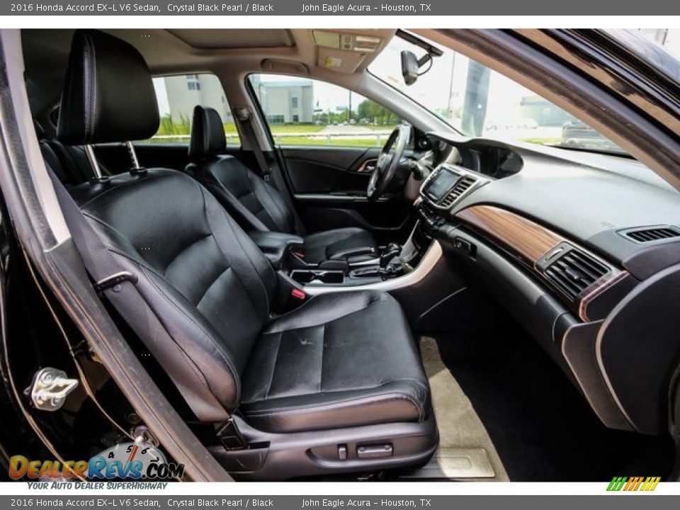 2016 Honda Accord EX-L V6 Sedan Crystal Black Pearl / Black Photo #26