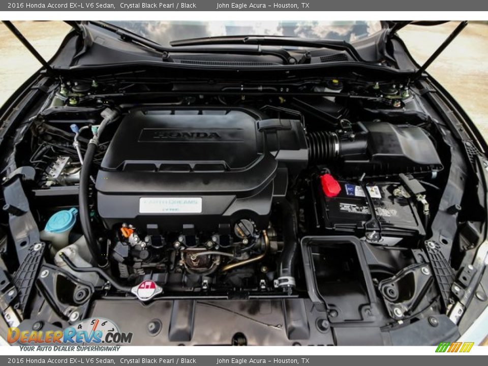 2016 Honda Accord EX-L V6 Sedan Crystal Black Pearl / Black Photo #27