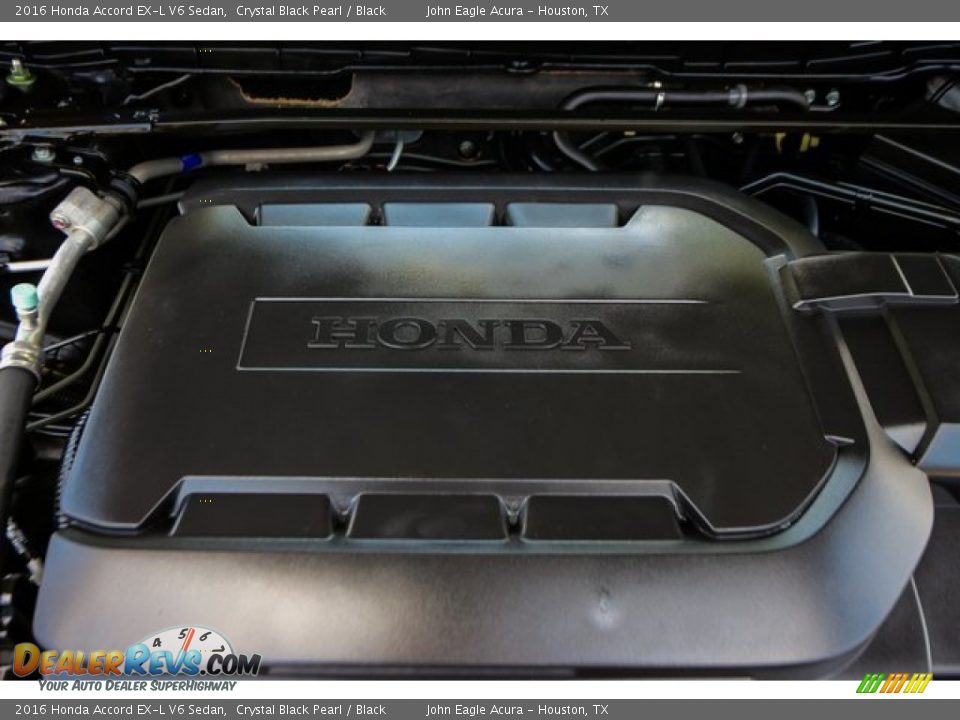 2016 Honda Accord EX-L V6 Sedan Crystal Black Pearl / Black Photo #28