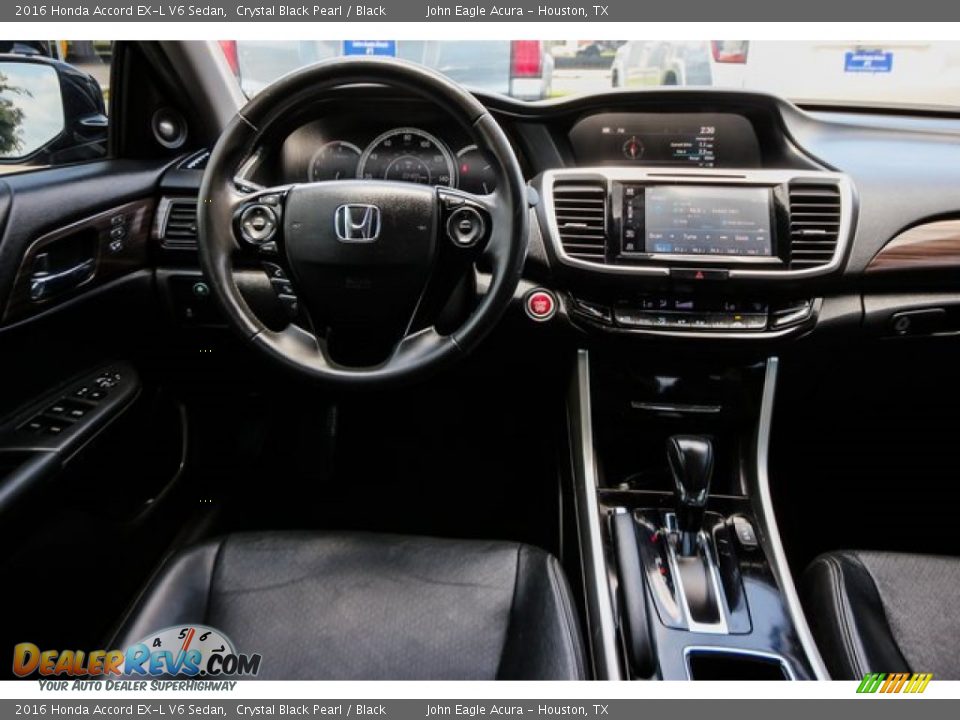 2016 Honda Accord EX-L V6 Sedan Crystal Black Pearl / Black Photo #30