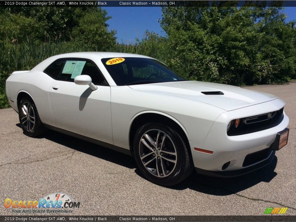 2019 Dodge Challenger SXT AWD White Knuckle / Black Photo #7