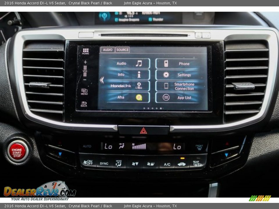 2016 Honda Accord EX-L V6 Sedan Crystal Black Pearl / Black Photo #33