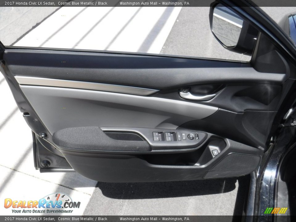 2017 Honda Civic LX Sedan Cosmic Blue Metallic / Black Photo #11