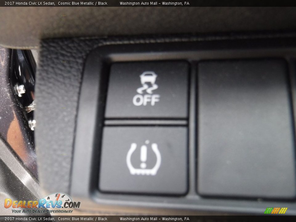 2017 Honda Civic LX Sedan Cosmic Blue Metallic / Black Photo #12