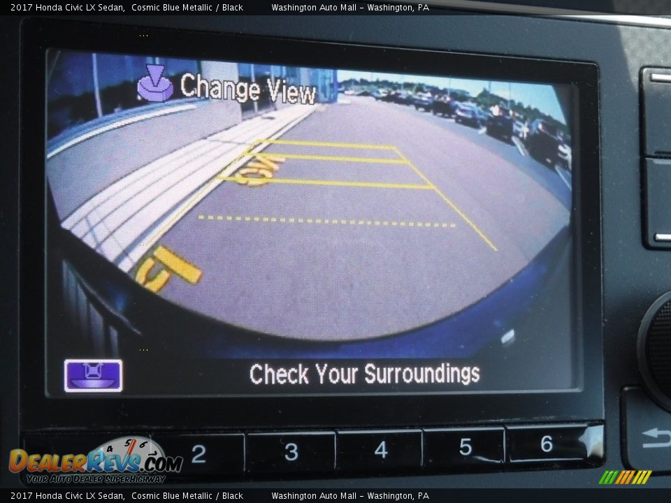 2017 Honda Civic LX Sedan Cosmic Blue Metallic / Black Photo #15