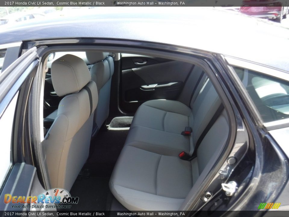 2017 Honda Civic LX Sedan Cosmic Blue Metallic / Black Photo #20
