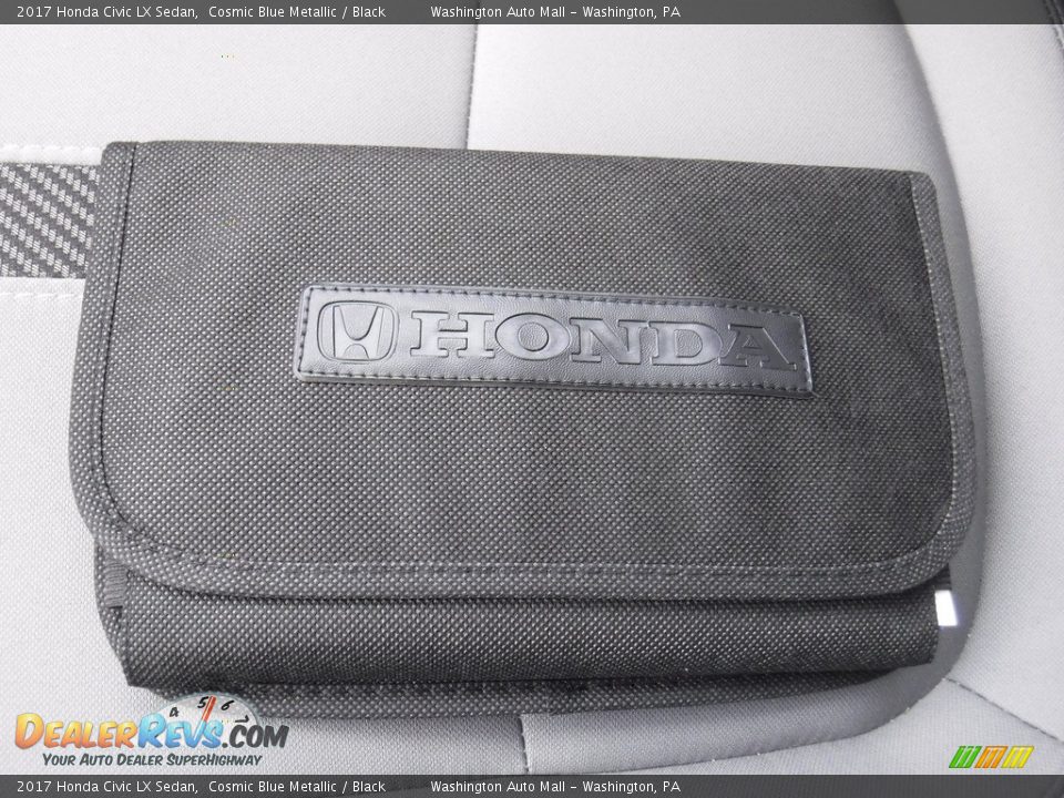 2017 Honda Civic LX Sedan Cosmic Blue Metallic / Black Photo #22